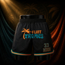 MJ-KIDS-SHORT-2000 | The Moon Flint Tropics Basketball Shorts | Black | 01