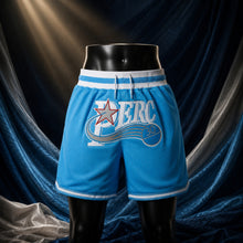 MJ-KIDS-SHORT-2000 | The Perc O'Cet Custom Basketball Shorts | Blue | 01