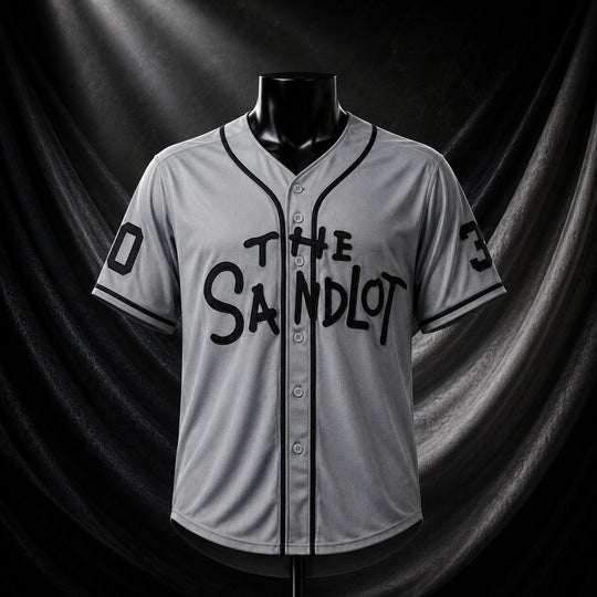 MJ-COLOR-SUPPLEMENT-1080 | The Sandlot Benny 'The Jet' Rodriguez Baseball Jersey | Grey | 01