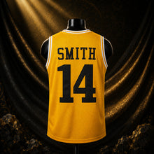 MJ-COLOR-SUPPLEMENT-1080 | Will Smith #14 Bel-Air Academy Basketball Jersey | Yellow | 02