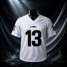 MJ-AI-CANVA-FULL-EXPORT | Willie Beaman #13 Miami Sharks 'Any Given Sunday' Football Jersey | 03