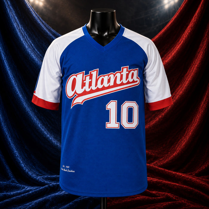 Atlanta #10 Black Crackers Pullover Football Jersey