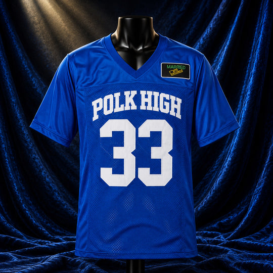 MJ-AI-CANVA-FULL-EXPORT | Bundy #33 Polk High Football Jersey | 01